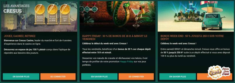 cresus casino promotions bonus